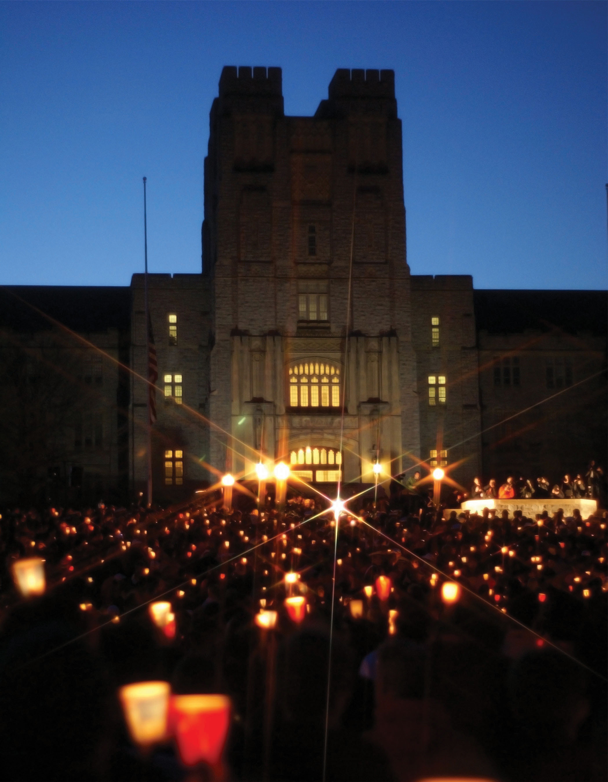 A candle light vigil