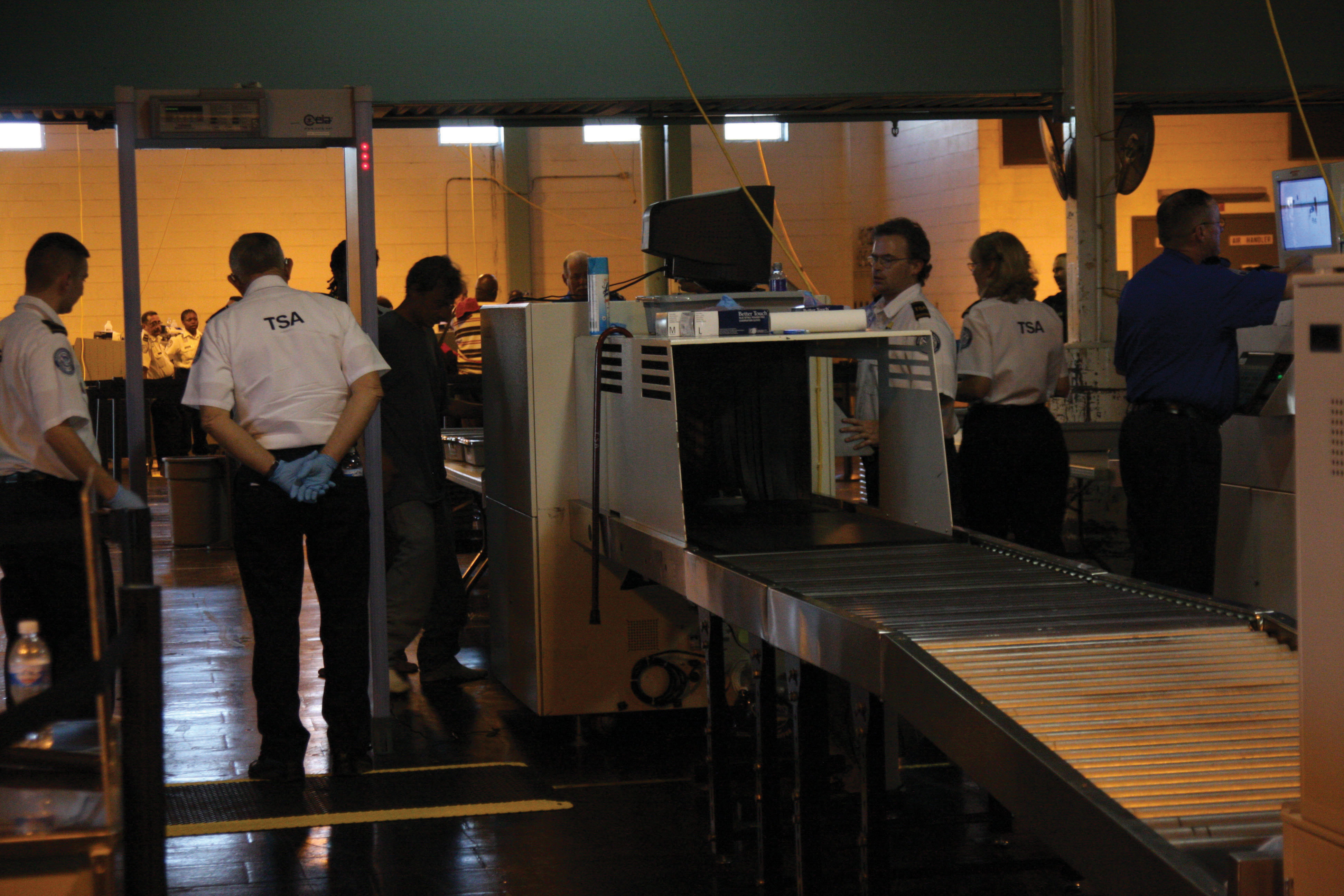 TSA Airport security check point