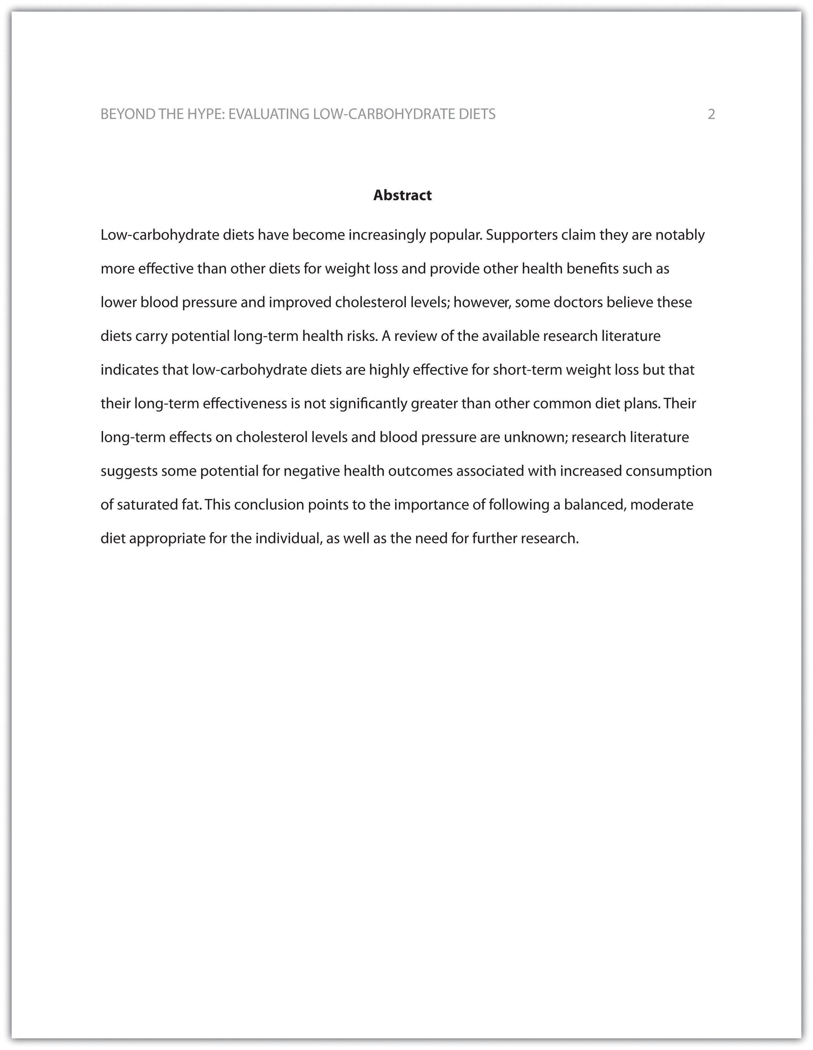 apa format example research paper