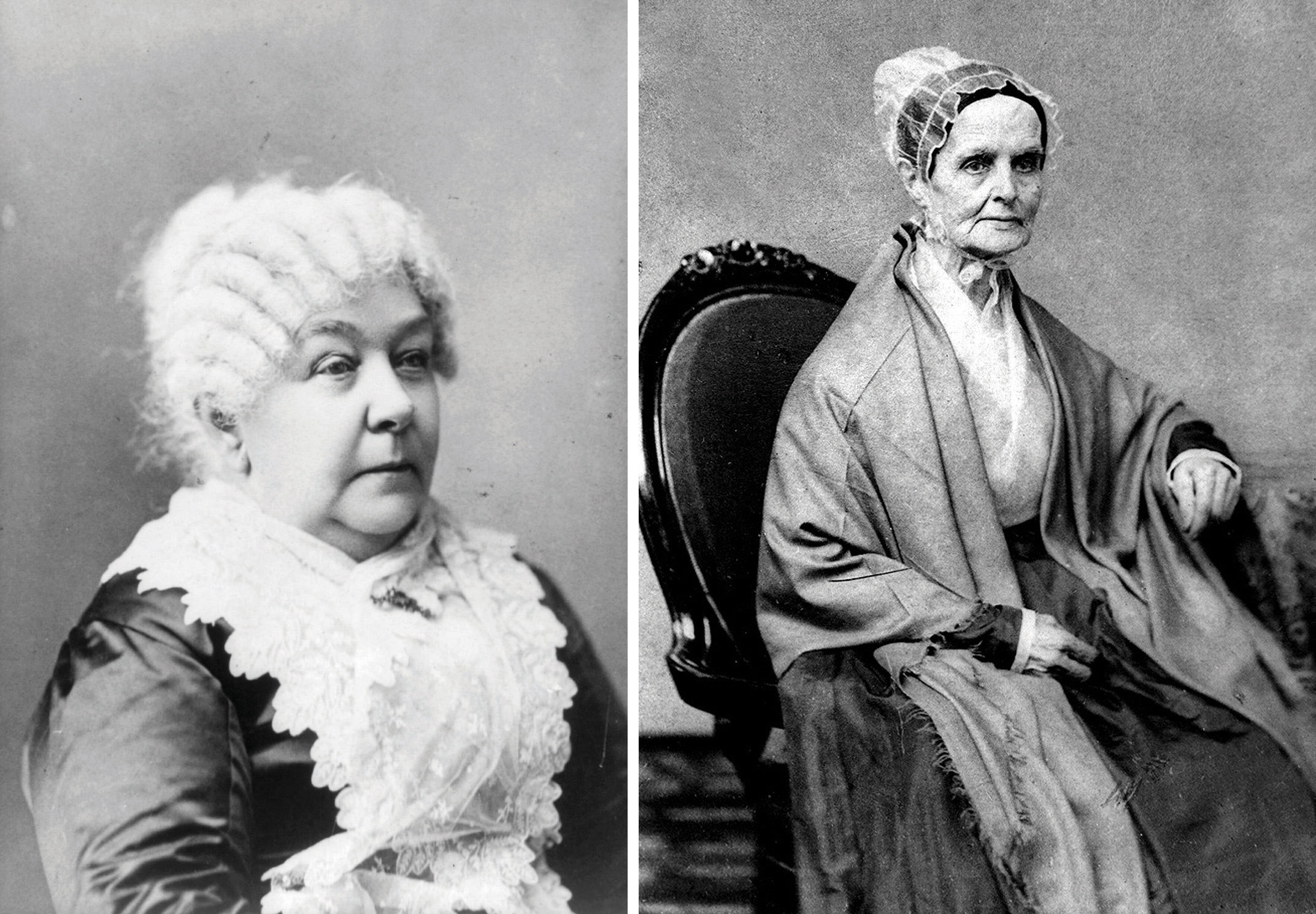Elizabeth Cady Stanton and Lucretia Mott