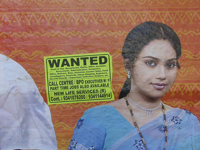 A wanted poster asking for employees to be