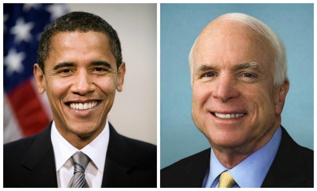 President Barack Obama and Senator John McCain