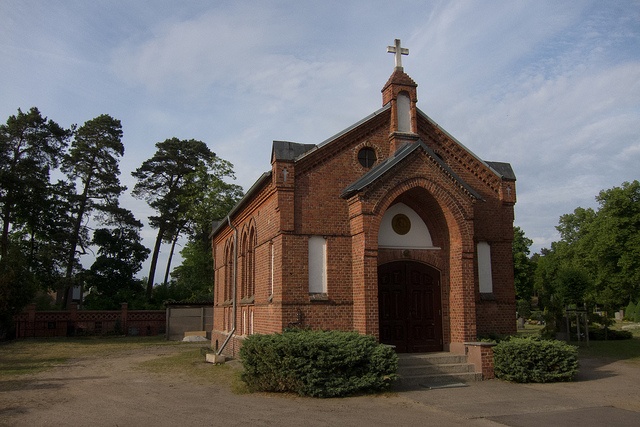 A small brick church