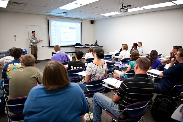 Students in Classrooms at UIS