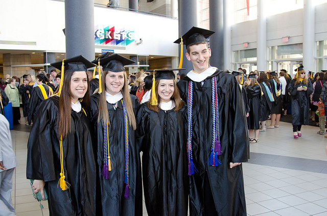 College Graduates at Commencement