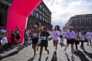 People participating in a marathon