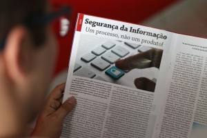 A man reading a newspaper