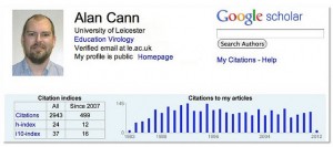 Alan Cann's profile on Google scholar