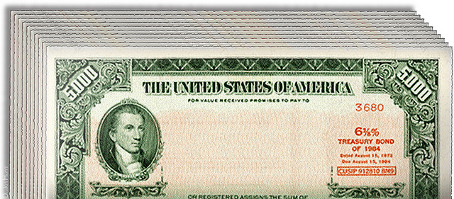 US Treasury Bond (3D Illustration)