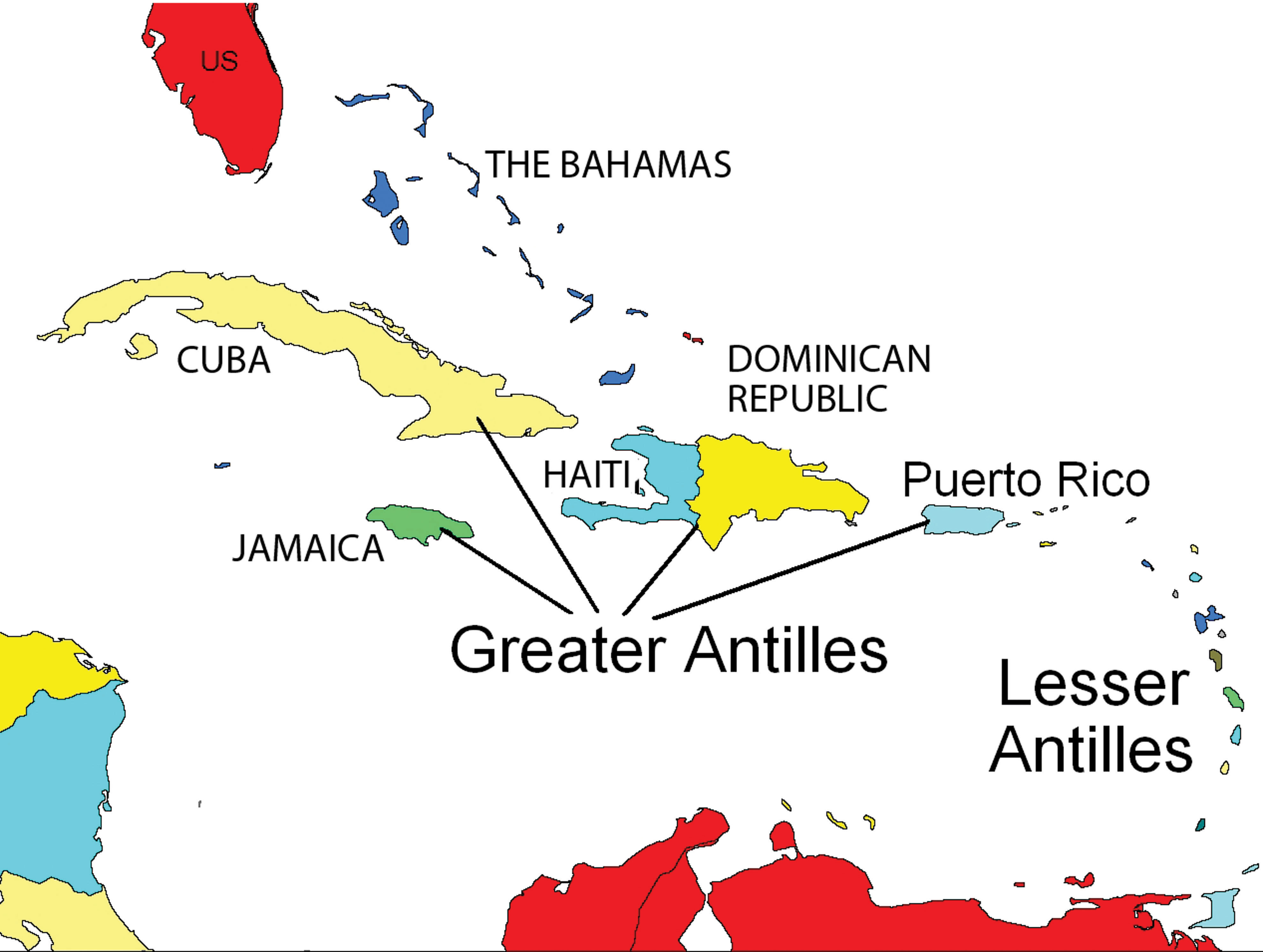 A Comparative Look At The Maps Of The Dominican Republic And Jamaica ...