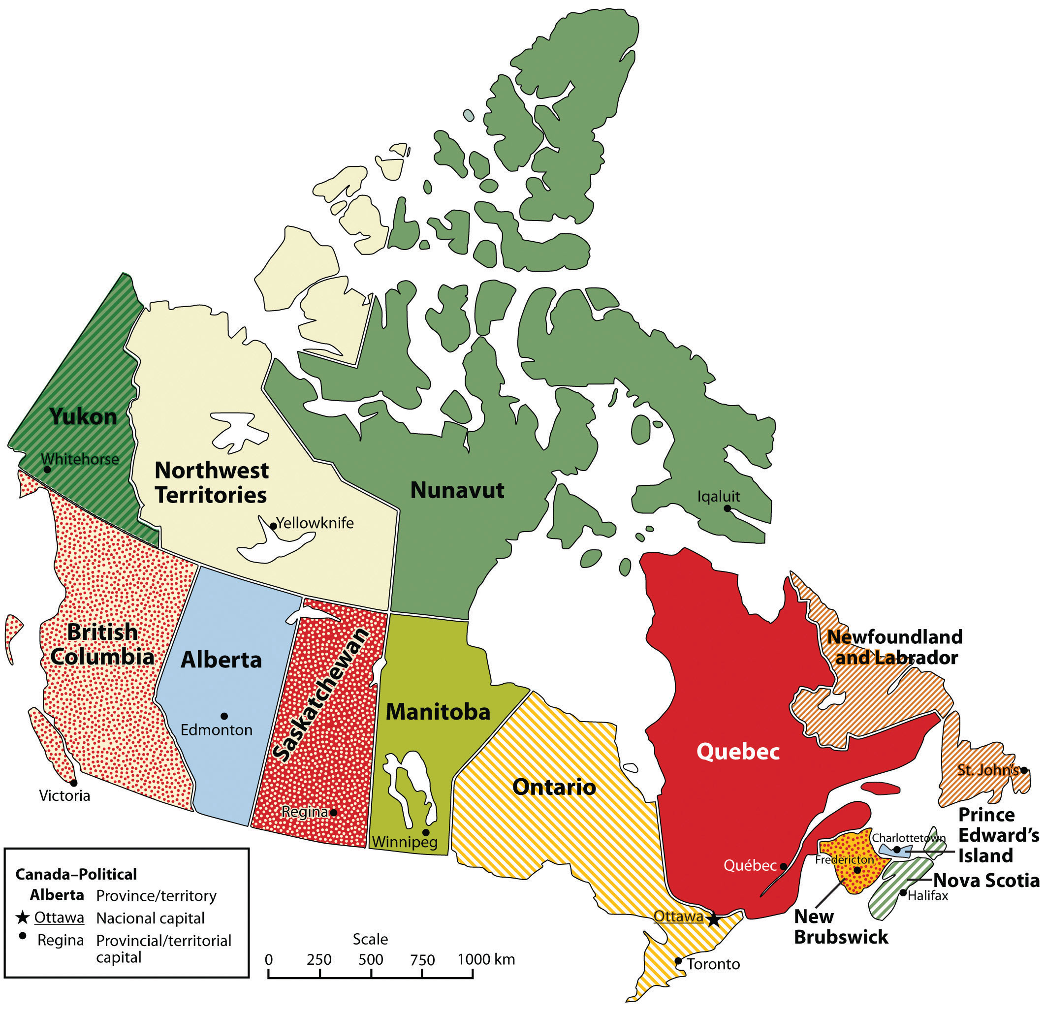 Provinces And Capitals Of Canada In French 4.4 Canada – World Regional Geography