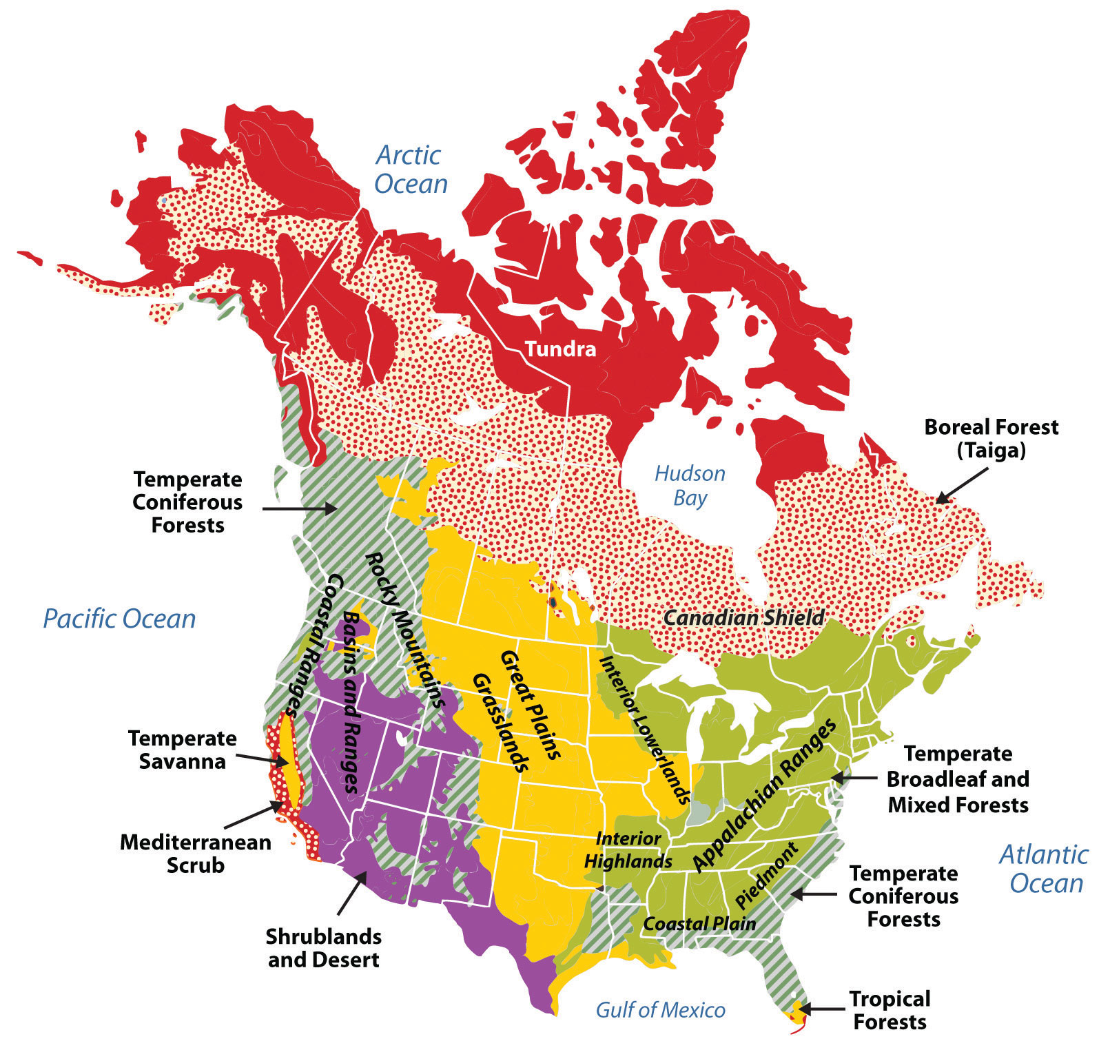 Major Geographic Features Of Quebec 2887