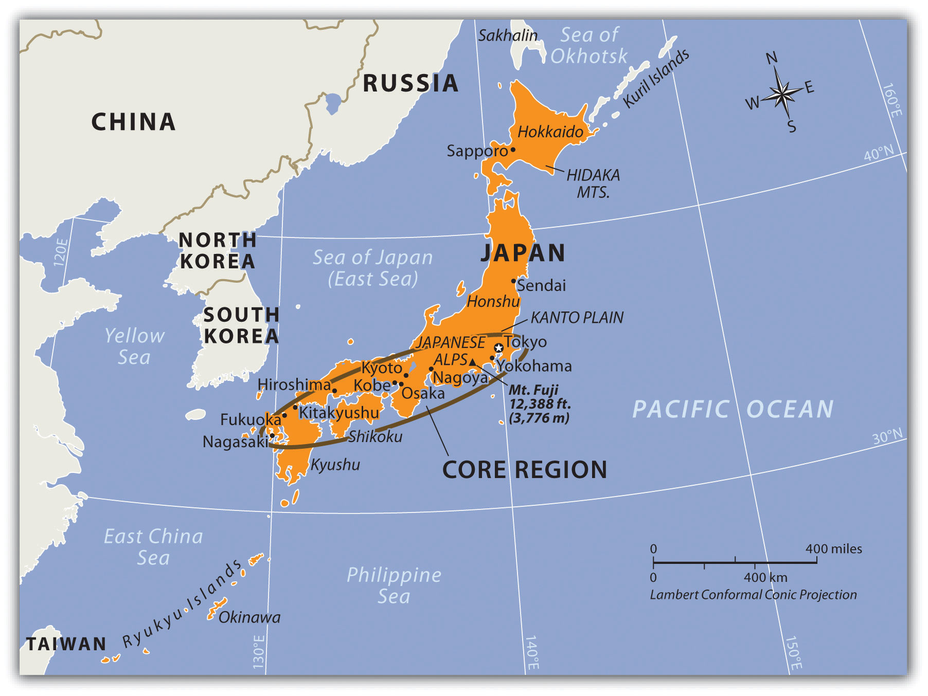 East Asia Map North Korea - United States Map