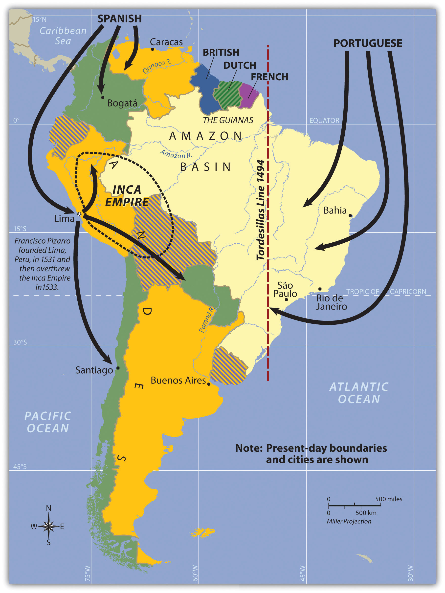 physical map of the southern colonies