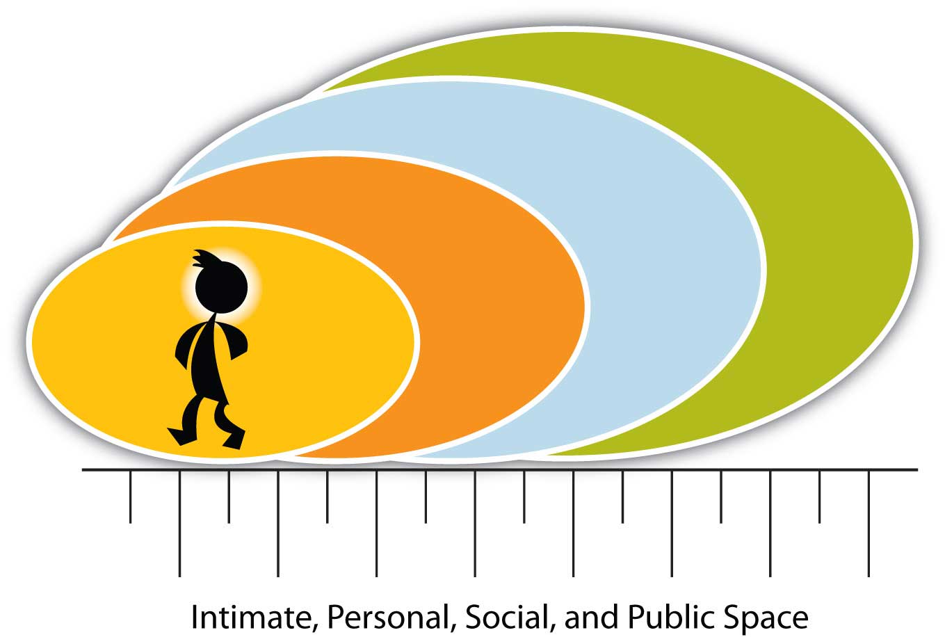 Space: Four Main Categories of Distance (Intimate, Personal, Social, and Public Space)