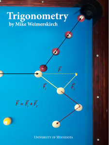 Trigonometry book cover