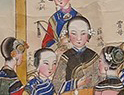 Closeup of Aunt Xue and Lady Wang from Yangliuqing print