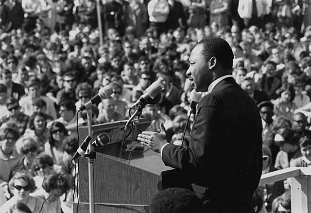 Martin Luther King speaking at the University of Minnesota, 1967