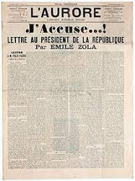 letter titled “Je Accuse!”