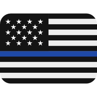 "Twemoji-style Blue Lives Matter" by Alejandro Basombrio