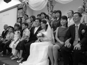 Family photograph from a wedding.