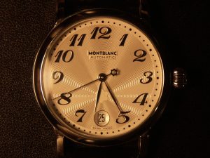 A Mountblanch watch face.