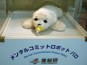 Paro, the therapeutic robot seal pup