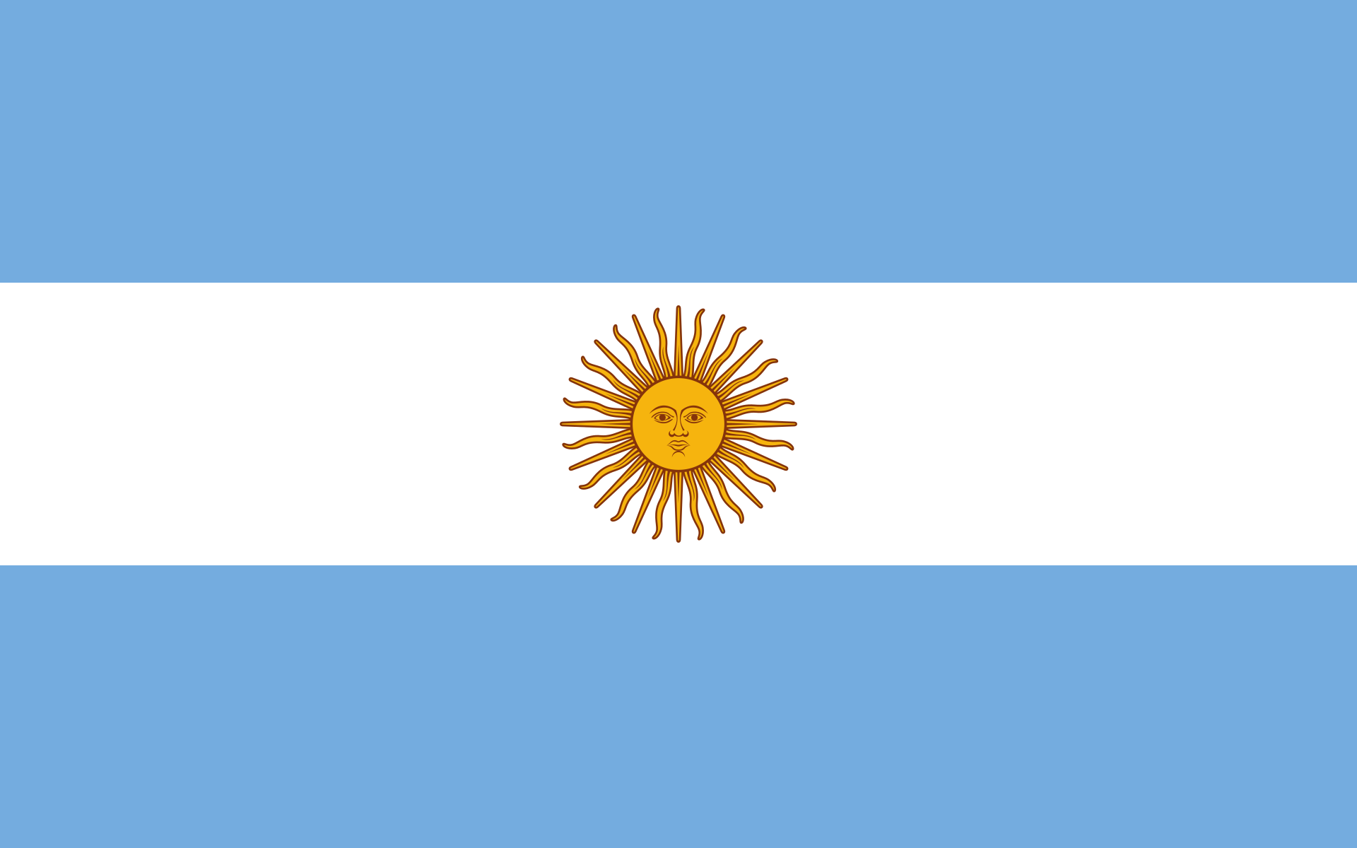 La bandera de la Argentina