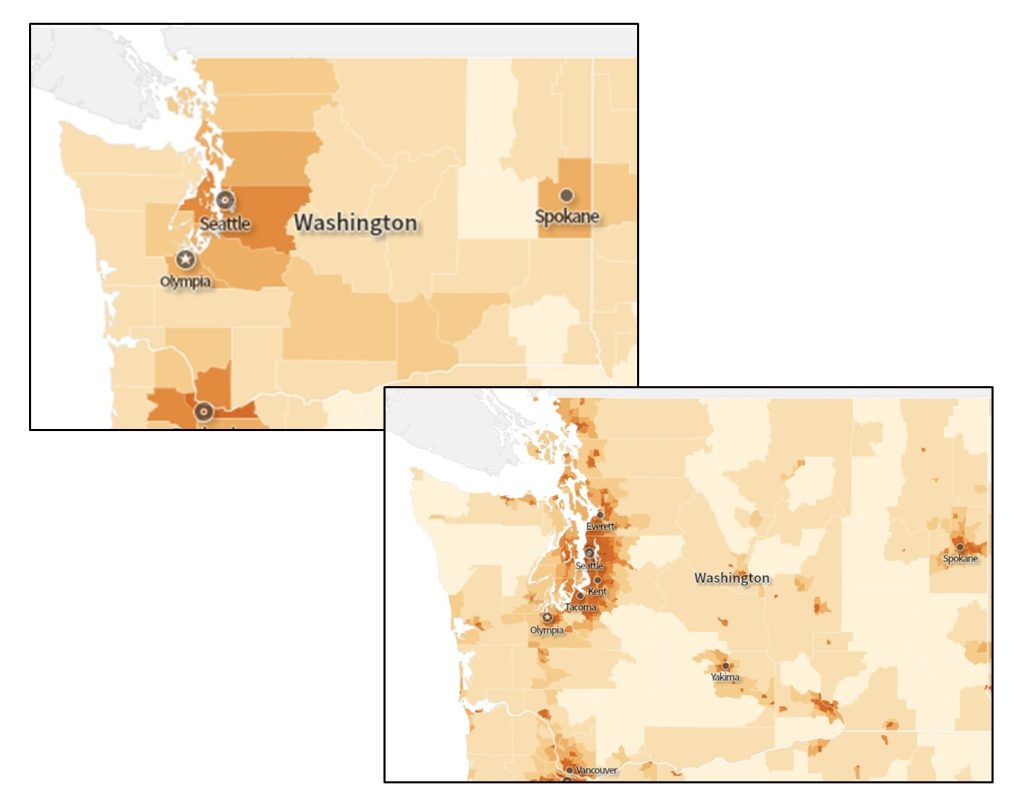 More map extent and resolution