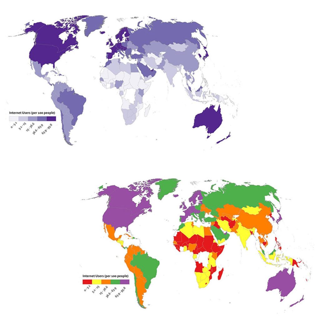 Mapping quantitative data