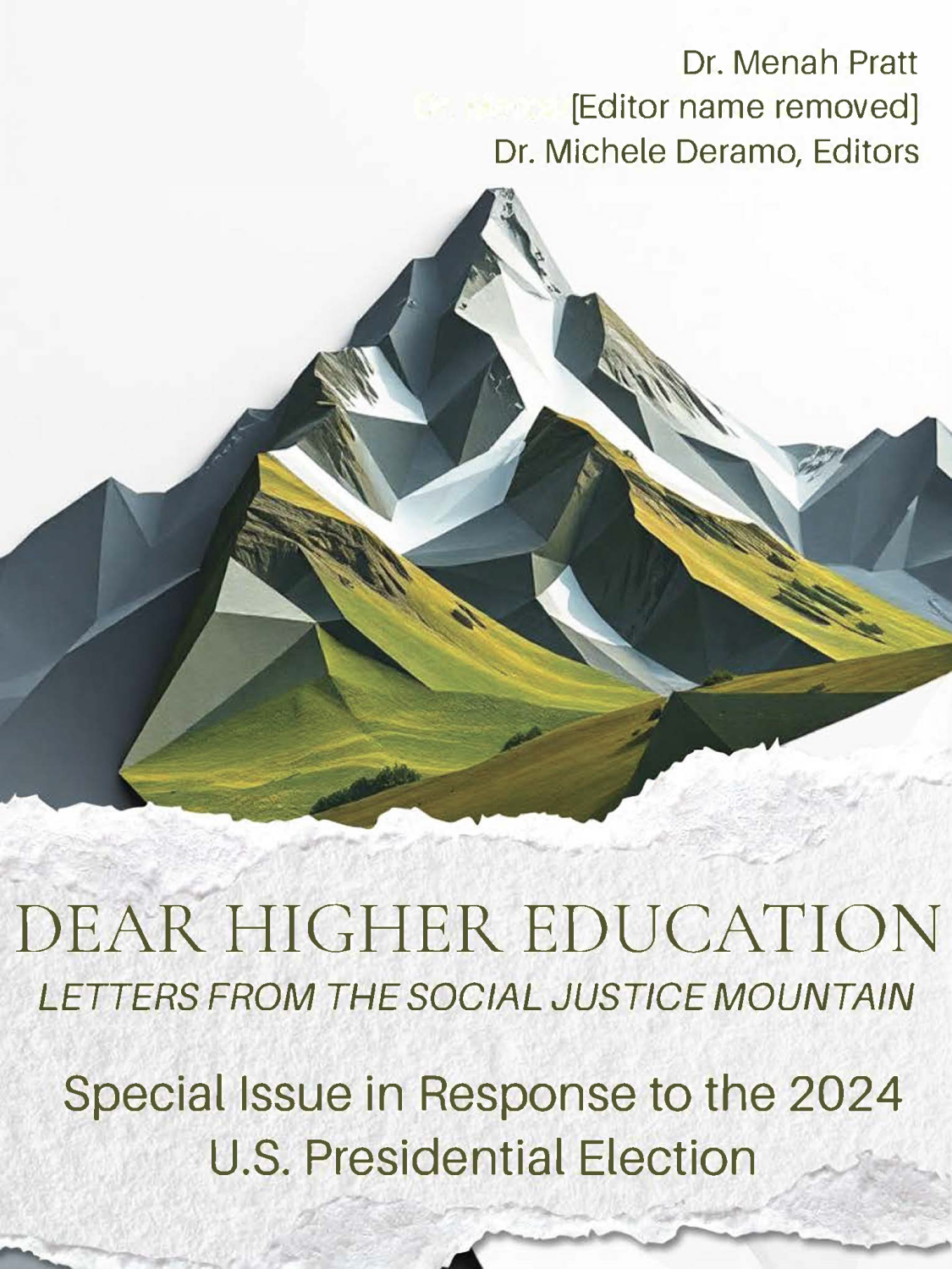 Cover image for Dear Higher Education: Letters From the Social Justice Mountain