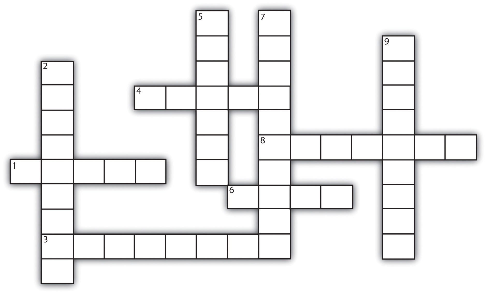 A crossword puzzle